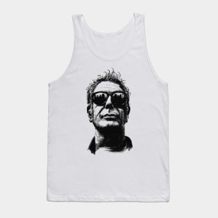 Anthony Bourdain face Tank Top